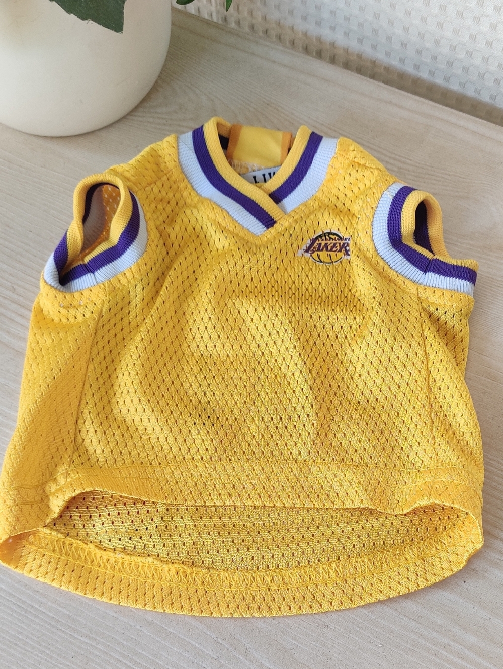NBA Los Angeles Lakers Dog Jersey Size XS